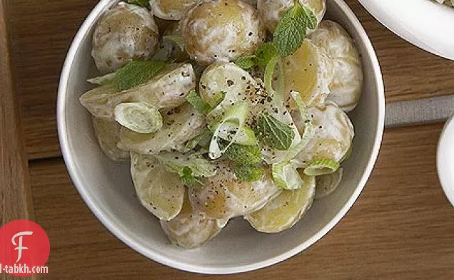 سلطة بطاطس مسكوكة