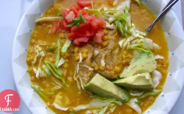 كوتشوكو دي سيبادا (حساء الشعير ولحم الخنزير الكولومبي)