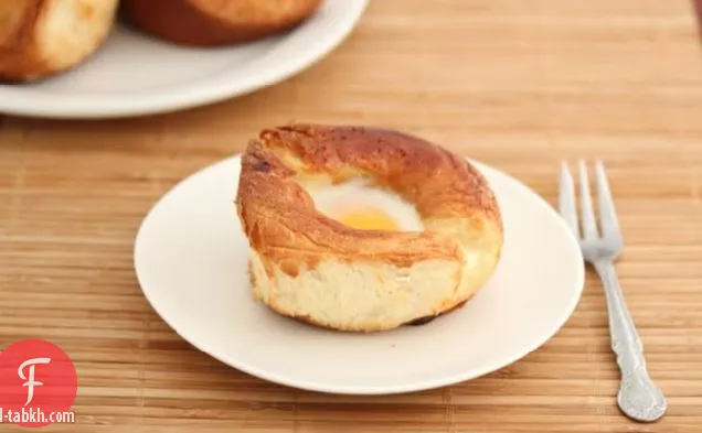البيض في لفائف الخبز