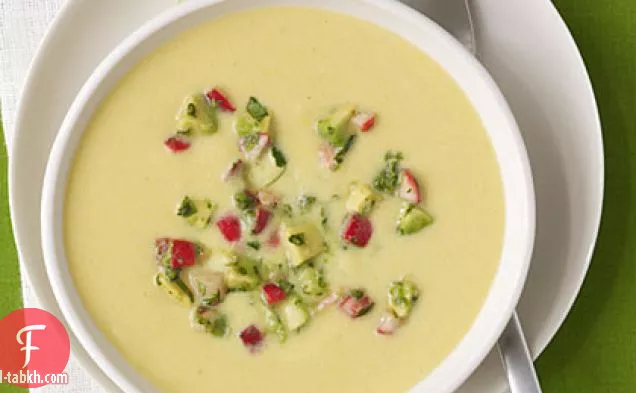 شوربة الذرة المبردة