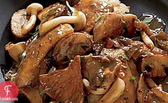 دجاج, الفطر البري وتفحم الثوم سوتé