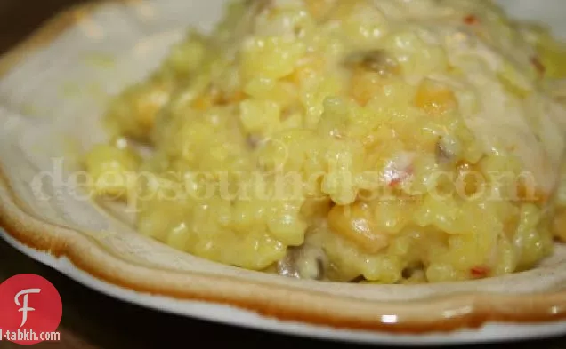 طاجن الأرز والذرة الحار
