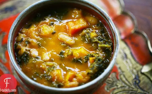 شوربة الخضار المحمصة واللفت