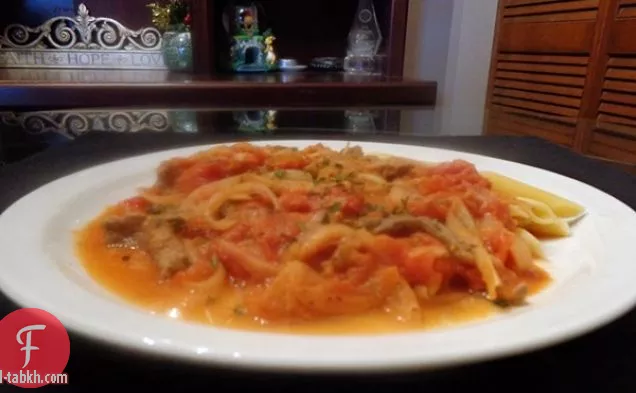 ستروجانوف لحم البقر الخالي من الألبان مع حليب اللوز