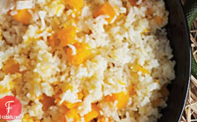 القرع شديد الحساسية مع الأرز