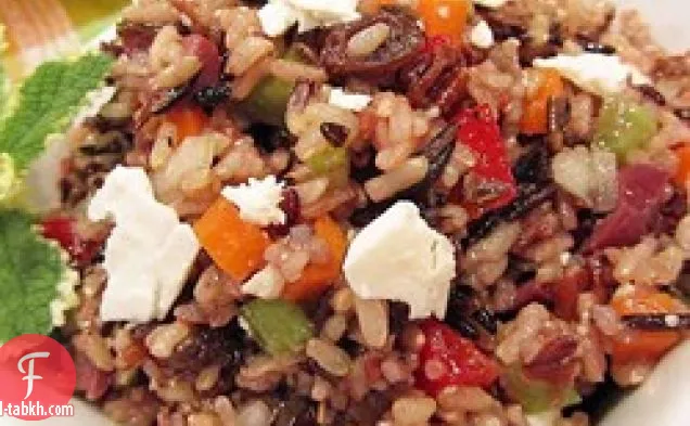 سلطة الأرز البني المتوسطي