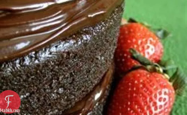 كعكة الشوكولاته وعاء واحد الثالث