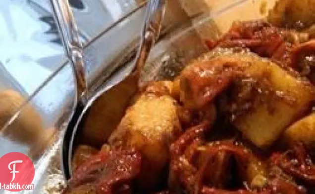 سلطة البطاطس المحمصة والثوم