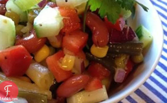 سلطة الفاصوليا الحلوة والمنعشة من الجدة