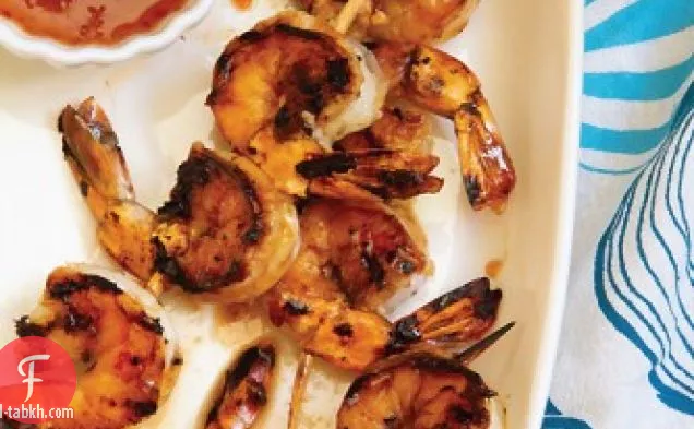 شواء الروبيان: ذكي ، حار وحار