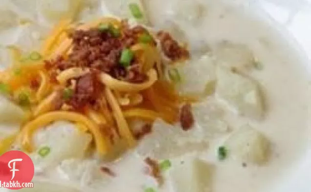 شوربة بطاطس كريمية بطيئة الطهي