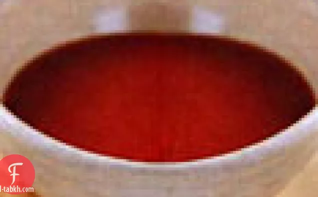حساء الفلفل الأحمر الحلو