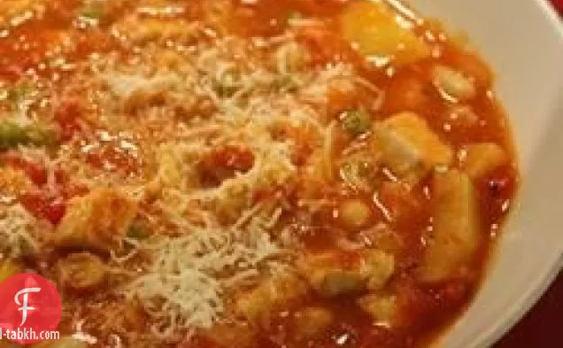 شوربة الدجاج او بيستو