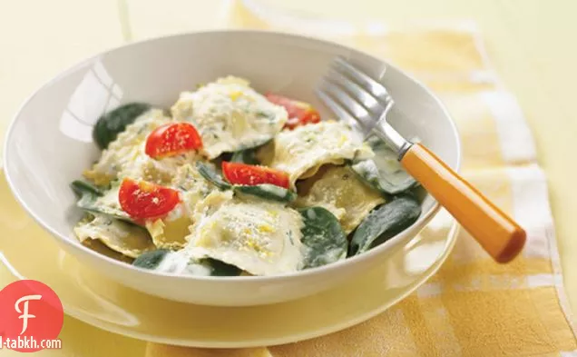 سبانخ كريمي - بارميزان رافيولي