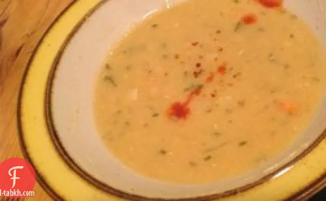 شوربة العدس بالليمون اللبناني