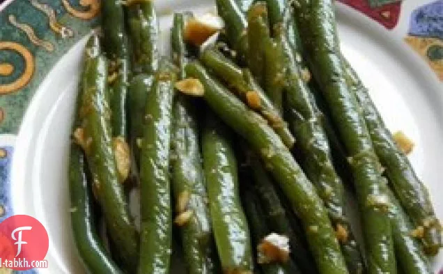 العسل والزنجبيل والفاصوليا الخضراء