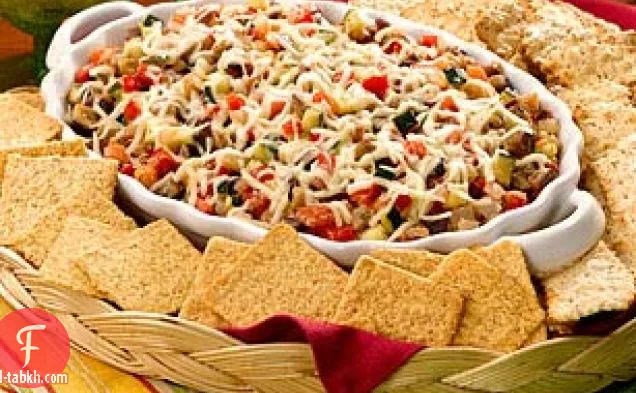 صلصة الخضار والجبن الإيطالية الدافئة