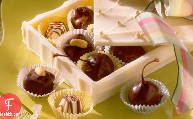 مربعات حلوى زبدة الفول السوداني بالشوكولاتة