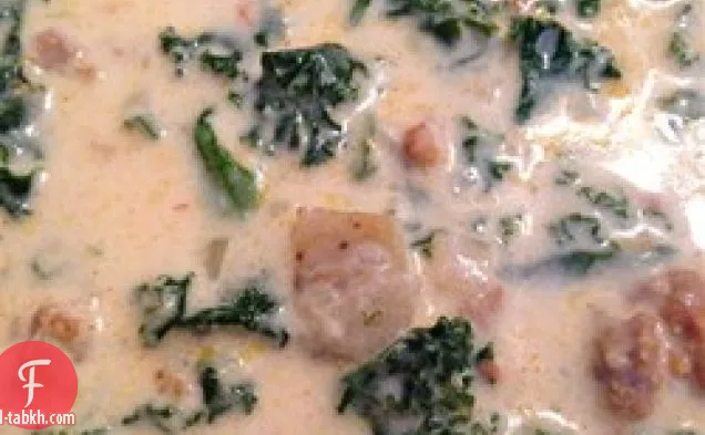 شوربة النقانق والبطاطس واللفت