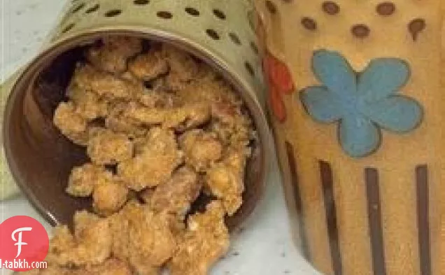 اللوز المحمص بالقرفة