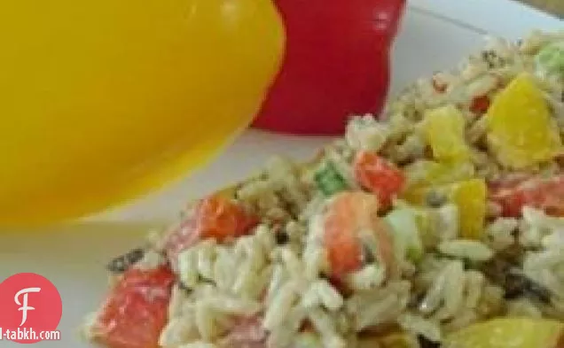 سلطة الأرز البري والفلفل