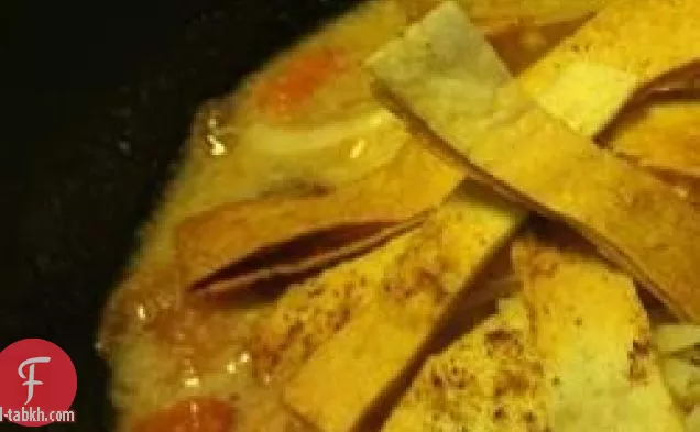 حساء التورتيلا الجامايكي