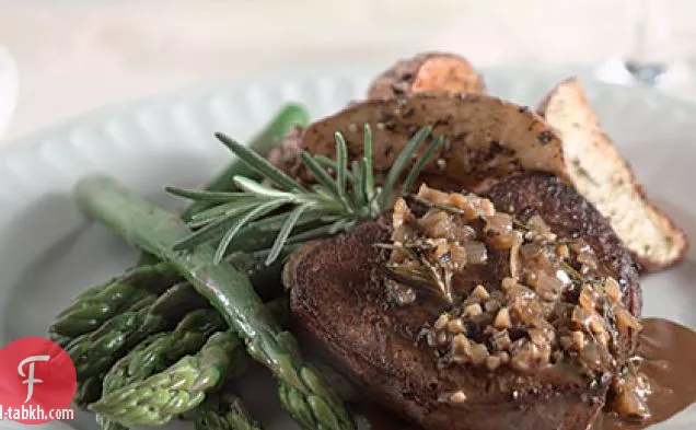 لحم بقري روزماري محروق