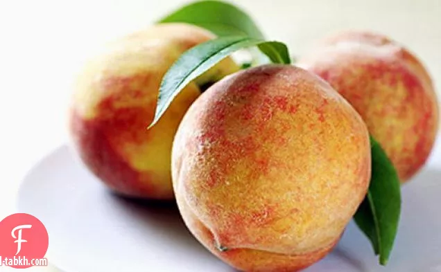 روبيان الفلفل الحار المشوي مع صلصة الخوخ المن