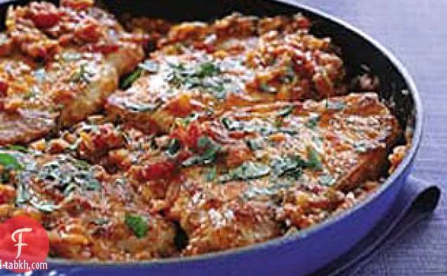 شرائح لحم الخنزير المكسيكية