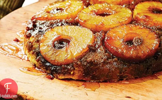 كعكة الأناناس رأسا على عقب