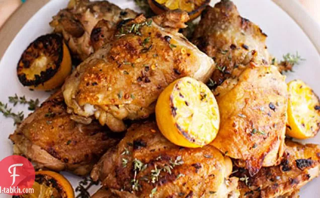 دجاج مشوي بالليمون