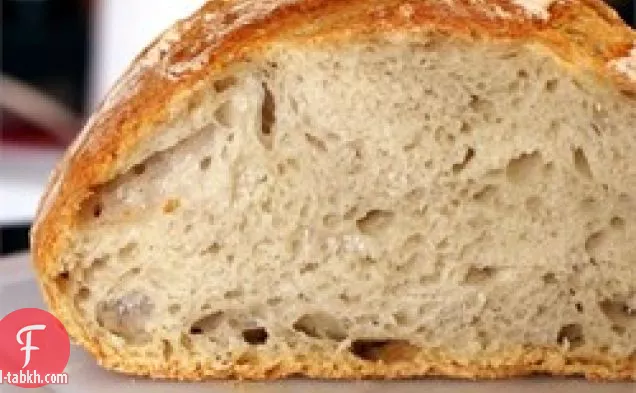 خبز على الطريقة الحرفية بدون عجن
