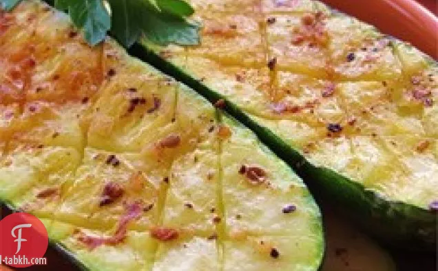 كوسة مشوية مع زبدة إكليل الجبل