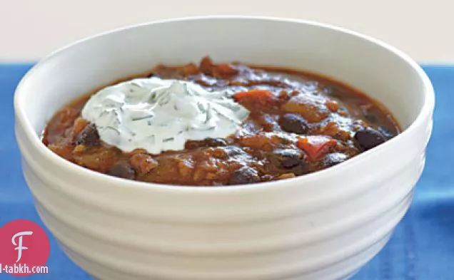 الفاصوليا السوداء-صلصة الفلفل الحار