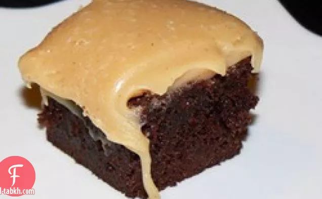 الكعك مع زبدة الفول السوداني حلوى صقيع