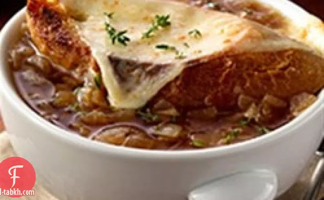 حساء البصل الفرنسي من عين الطيور Eye