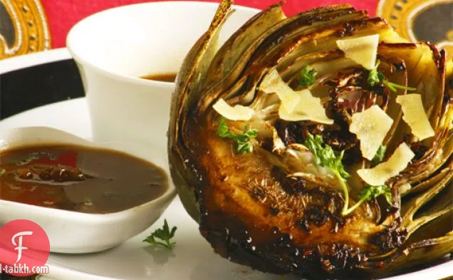 خرشوف محمر مع طلاء بلسمي