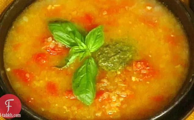 حساء الطماطم والثوم