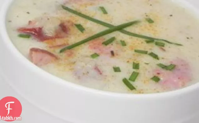 شوربة نقانق البطاطس الكريمية
