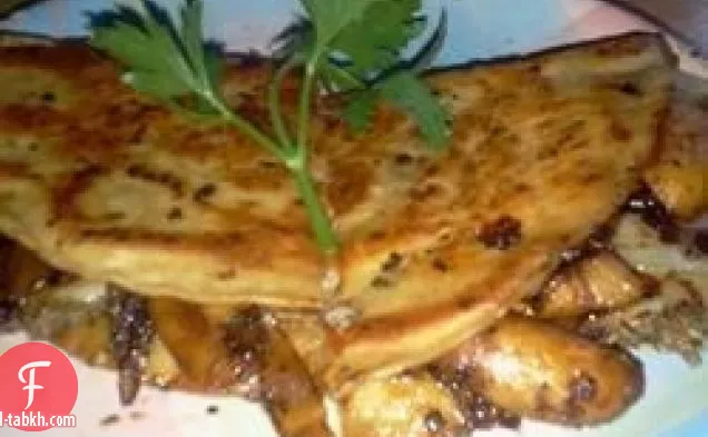 كيساديلاس الفطر وجبن الماعز