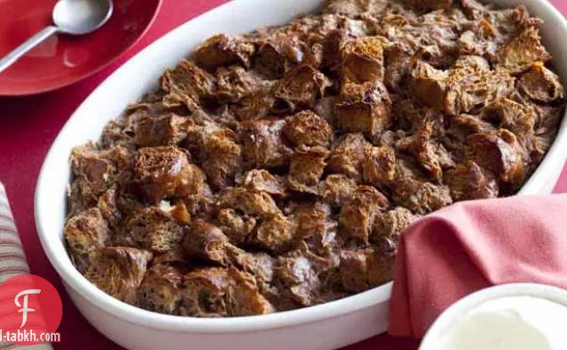 بودنغ خبز كرواسون بالشوكولاتة