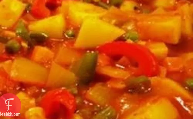 سريعة وسهلة الكاري الخضار