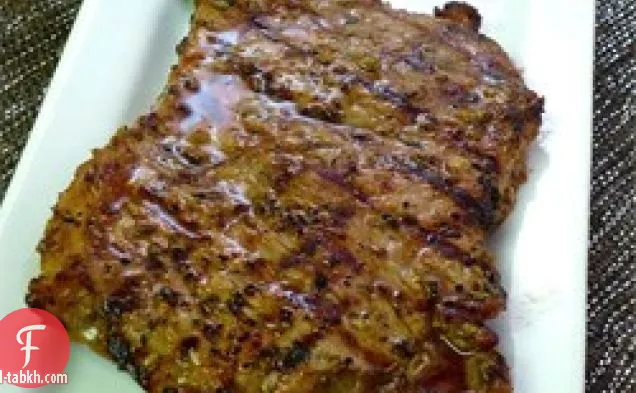 شريحة لحم كوبية متبلة