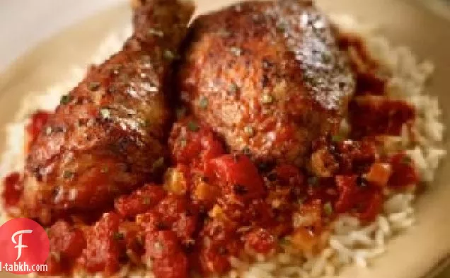 دجاج مطهي على الطريقة اليونانية