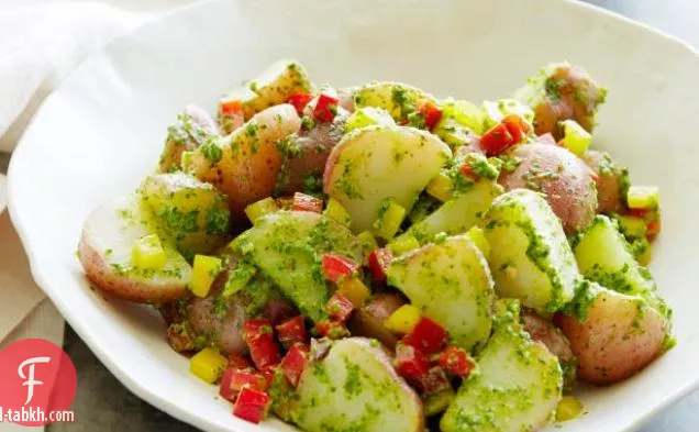 سلطة بطاطس بيستو