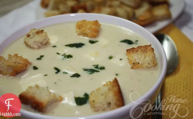 شوربة كريمة القرنبيط