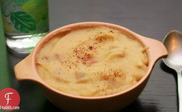 شوربة البطاطس والكراث والقرنبيط