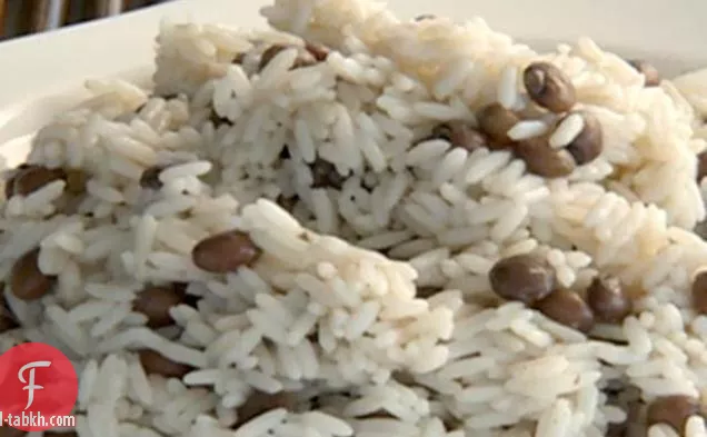 الأرز الكاريبي والفاصوليا