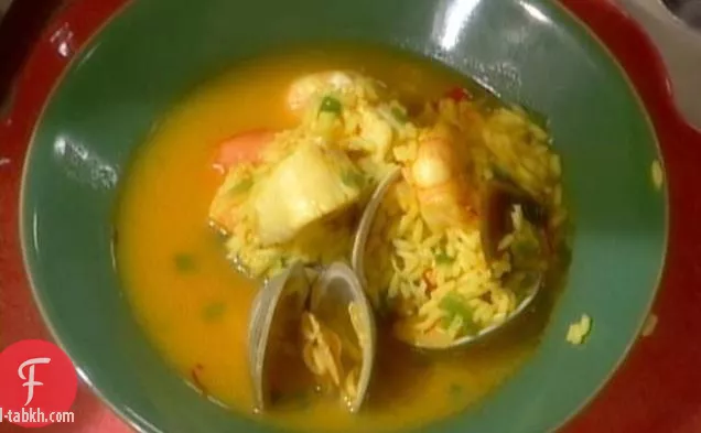 حساء المأكولات البحرية البورتوريكية: أسوباو دي ماريسكوس