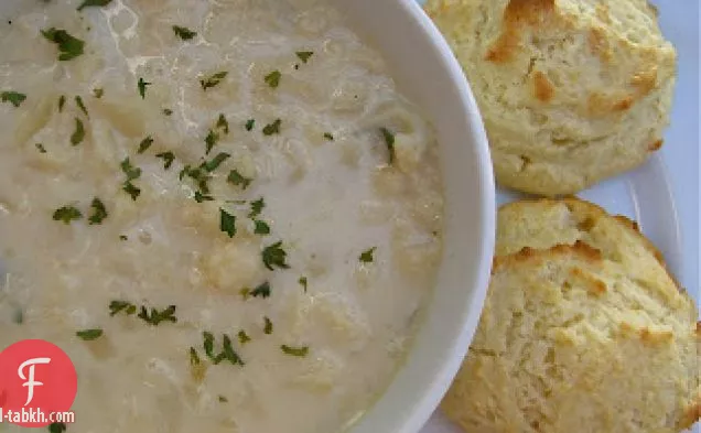 شوربة القرنبيط الكريمية